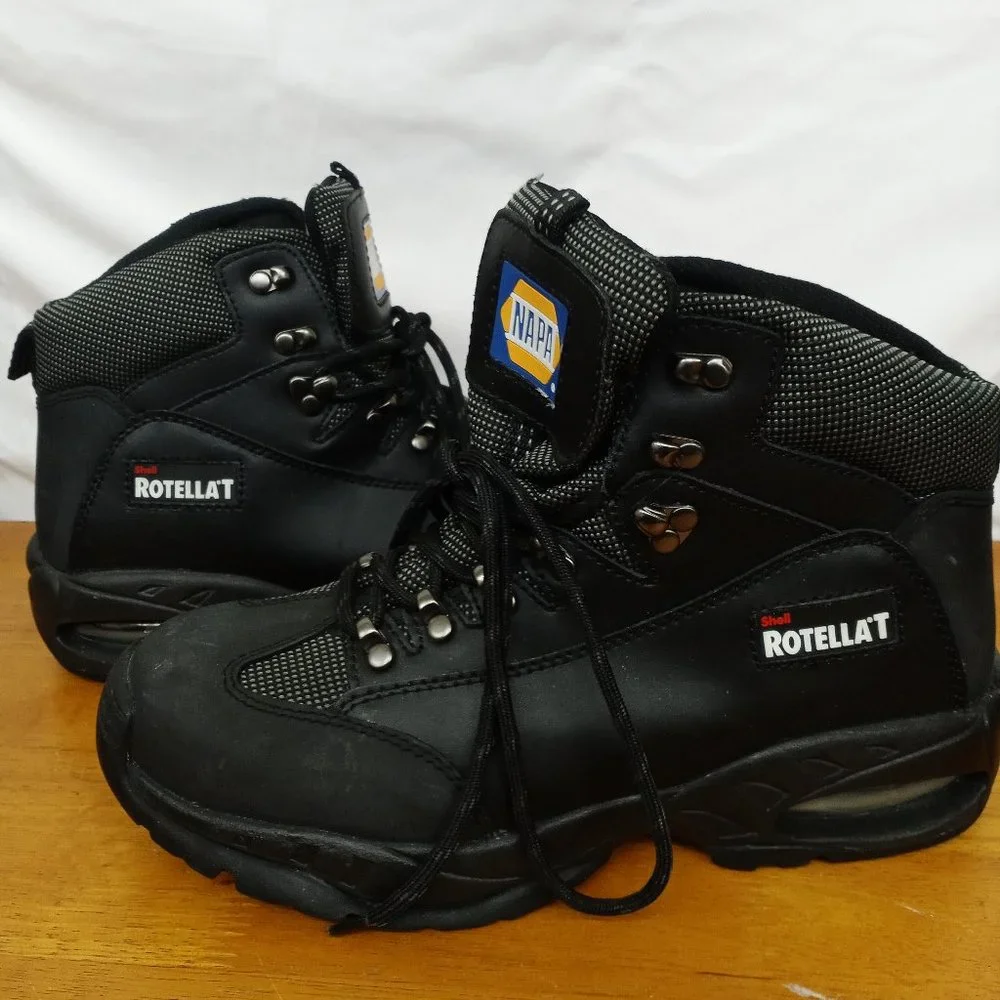 NAPA Auto Parts Shell Work Shoes Cukka Boots Men's 8.5 Oil Resistant